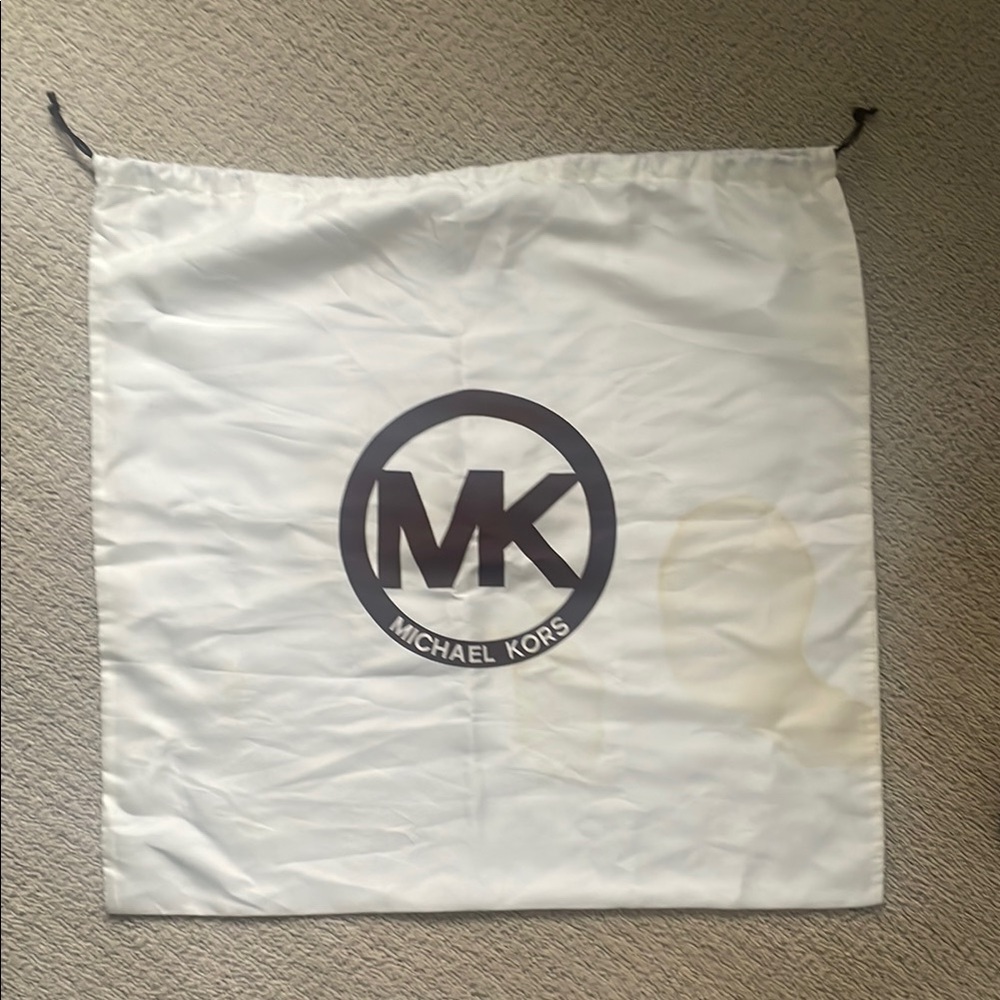 Michael Kors Large Off White Cloth Dust Bag Drawstring Storage 22x22 As Is
